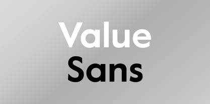 Value Sans Font Poster 1